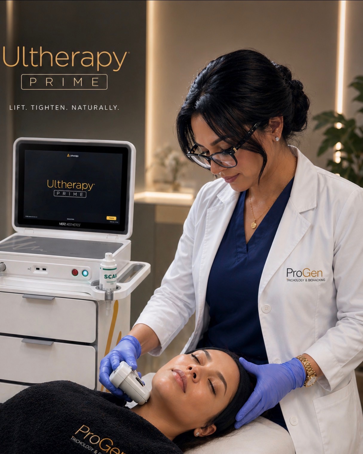 Ultherapy Prime treatment session at PROGEN — Lift. Tighten. Naturally.